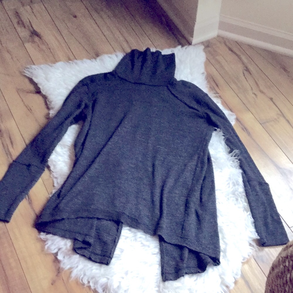 Free People Split Back Turtlneck